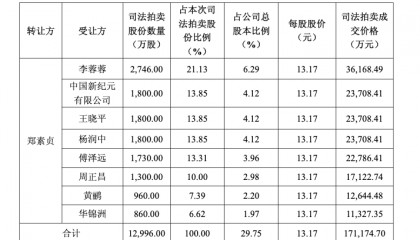 不止李蓉蓉：徐翔概念股 “老熟人” 现身大恒科技股权拍卖场
