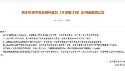 财经观察|起购金额提高至1200元!多家银行积存金门槛有变,是何原因?